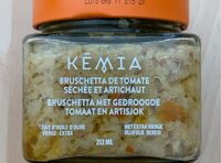 Bruschetta de tomate séchée et artichaut