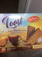 Toast multicereales sans sels sans sucres ajoutes