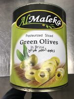 Green slice olives