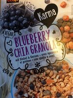 Blueberry chia granola avec épautre et graines