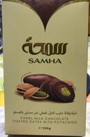 Dattes fourrées pistaches et chocolat lait chamelle