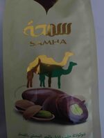 Camel milk chocolate coated dates with pistachios