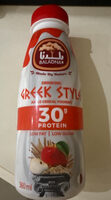 Drinking Greek Style Apple Cereal Yoghurt