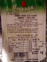 Kabanos Sausage with Venison