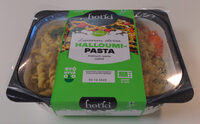 Lämmin ateria halloumi-pasta
