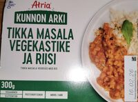 Kunnon Arki Tikka Masala Vegekastike Ja Riisi