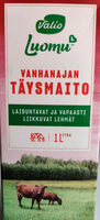 Vanhanajan täysmaito