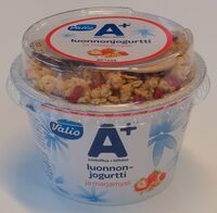 A+ luonnonjogurtti ja marjamysli