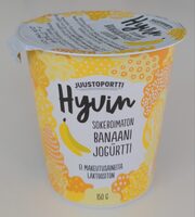 Sokeroimaton banaani jogurtti