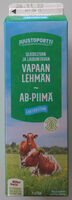 Ulkoilevan vapaan lehmän ab-piimä