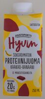 Hyvin sokeroimaton proteiinijuoma kaakao-banaani