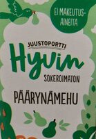 Hyvin sokeroimaton päärynämehu