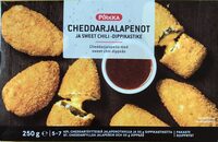 Cheddarjalapeño med sweet chili dippsås