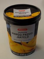 Maidoton mango-passiojäätelö