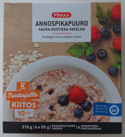 Annospikapuuro kaura-mustikka-vadelma