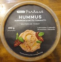 Hummus aurinkokuivattu tomaatti