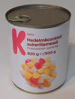 Hedelmäcocktail sokeriliemessä
