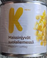 Maissinjyvät suolaliemessä