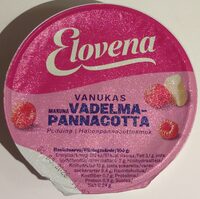 Vanukas / vadelma-pannacotta