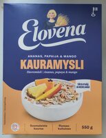 Kauramysli ananas, papaija & mango