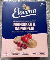 Välipalakeksi mansikka & raparperi