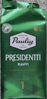 Presidentti kahvi herkkä & aromikas paahtoaste 1