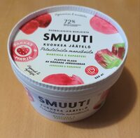 Kuohkea jäätelö mansikka & raparperi