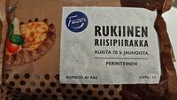 Rukiinen Riisipiirakka