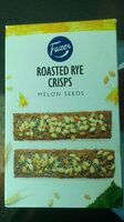 Roasted rye crisps - melon seeds