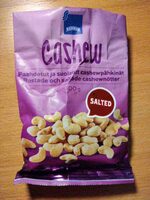 Cashew - Paahdetut ja suolatut cashewpähkinät