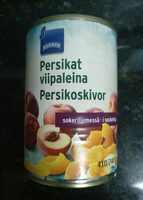 Persikat viipaleina sokeriliemessä