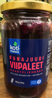 Punajuuriviipaleet mausteliemessä