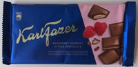 Karl Fazer Maitosuklaata ja vadelmajogurttitäytettä