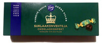 Vihreitä kuulia suklaakonvehteja