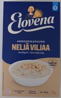 Elovena Annospikapuuro Täysjyvähiutale 4 Viljaa