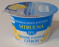 Kreikkalainen jogurtti sitruuna 0%
