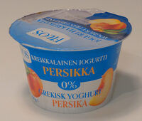 Kreikkalainen jogurtti persikka 0%