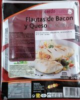 Flautas de bacon y queso