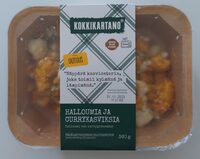Halloumia ja currykasviksia