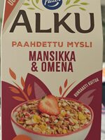 Alku Paahdettu Mysli Mansikka Omena