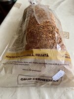 Pâine din făină integrală, feliată
