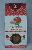 Ambrozia Crackers vegani cu rosii si usturoi