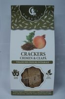 Ambrozia Crackers vegani cu chimen si ceapa