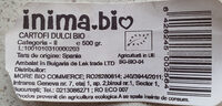 Cartofi Dulci Bio