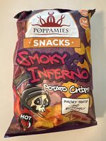 Smoky inferno potato chips