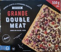Grande double meat jauheliha-salami -pizza