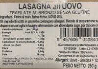 Lasagna all’uovo