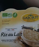 Riz au lait vanille bio