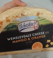 Wensleydale cheese with orange and mango