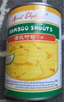 Pousse de bambou tranchés